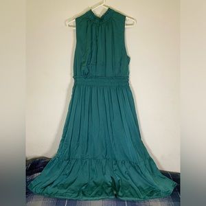Knox Rose Sleeveless Long Flowy Dress - Teal Cove - Large